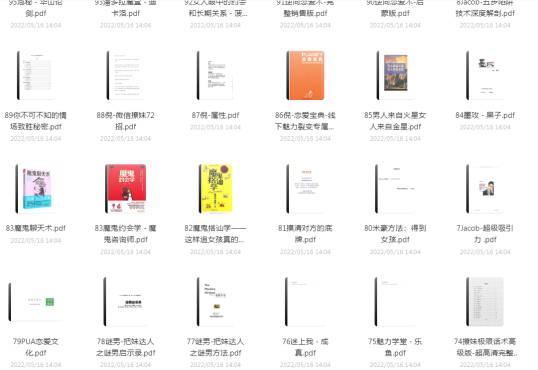 恋爱撩妹搭讪等电子书合集