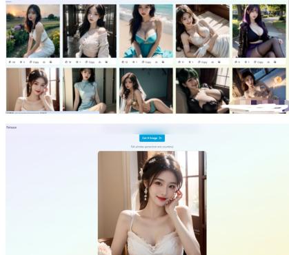 AI随机生成美女图片网站 好神奇