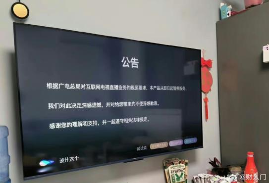 广电总局出手整顿，“电视家”停止服务