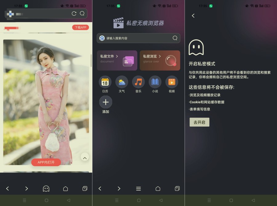 私密无痕浏览器1.0.8无限访问网址搜什么都可以--智点软件