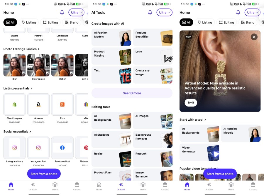Photoroom，AI商品图与模特上身图--智点软件